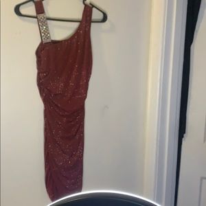 Maroon sparkle dress